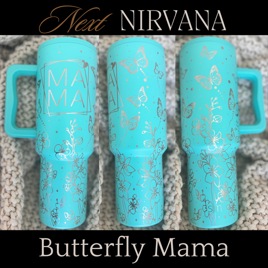 Engraved Tumbler - Butterfly Mama