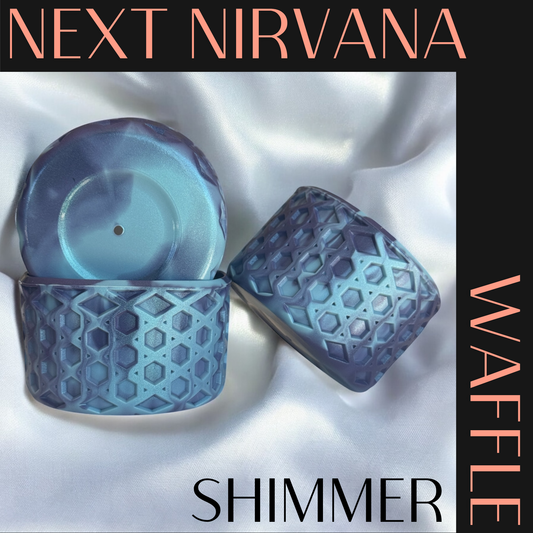 Blue Me Away | Shimmer | Agave | WAFFLE | Silicone Tumbler Boot