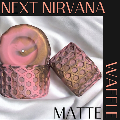 Antique Pink & Champagne | WAFFLE | Silicone Tumbler Boot