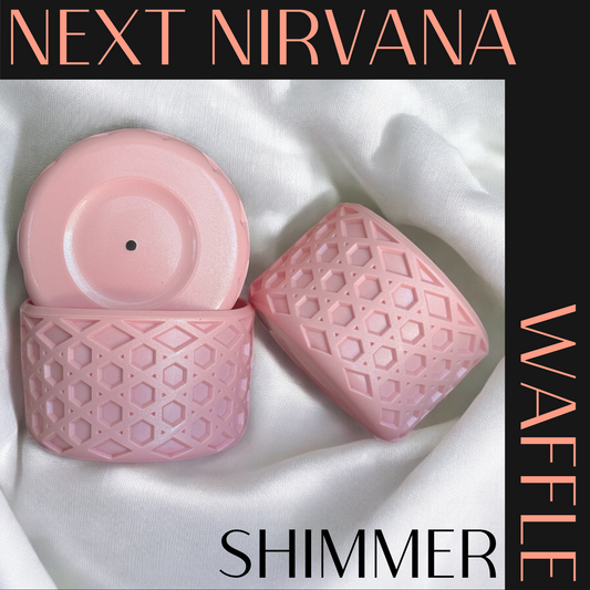 Kissed by Rosé Pink Shimmer | WAFFLE | Silicone Tumbler Boot