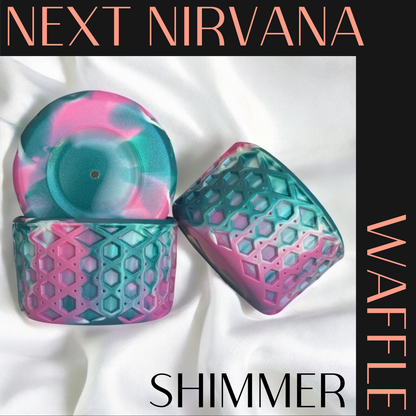 Cabana Queen | Shimmer | WAFFLE | Silicone Tumbler Boot
