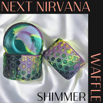Hex & Flex | Shimmer | WAFFLE | Silicone Tumbler Boot