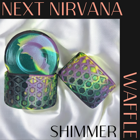 Hex & Flex | Shimmer | WAFFLE | Silicone Tumbler Boot