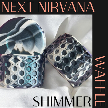 Mermaid & White Shimmer | WAFFLE | Silicone Tumbler Boot