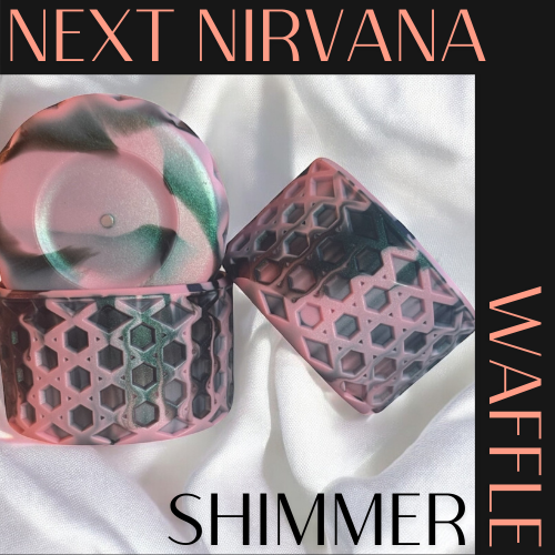 Light Pink & Black | Messi | WAFFLE | Silicone Tumbler Boot