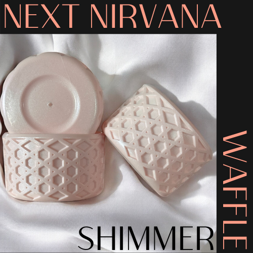 Soft Peach Shimmer | WAFFLE | Silicone Tumbler Boot