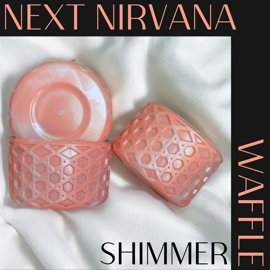 Peach Bellini | Shimmer | WAFFLE | Silicone Tumbler Boot