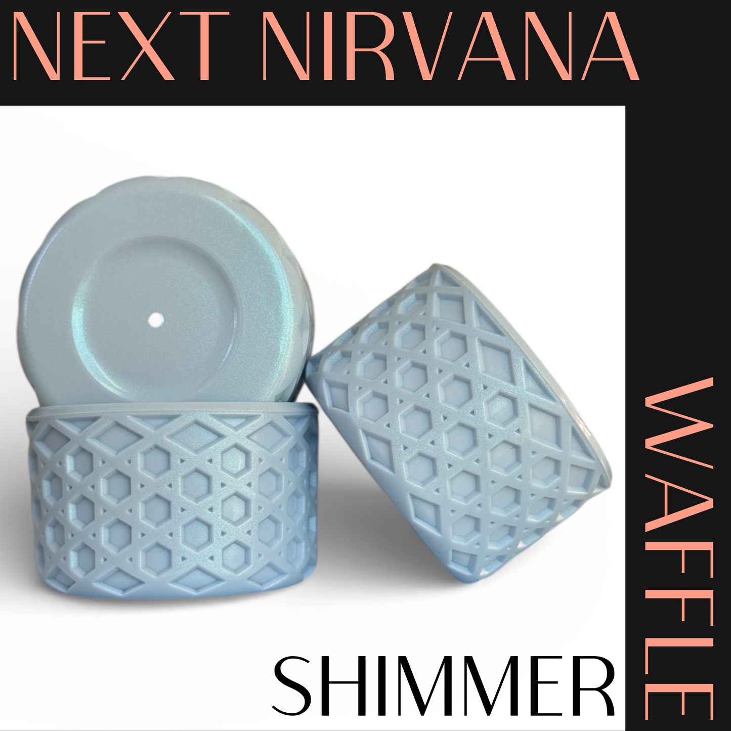 Something Blue | Shimmer | WAFFLE | Silicone Tumbler Boot