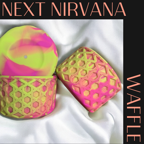 Vivid Violet & Lime | WAFFLE | Silicone Tumbler Boot