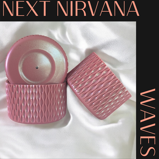 Antique Pink Shimmer | WAVES | Silicone Tumbler Boot