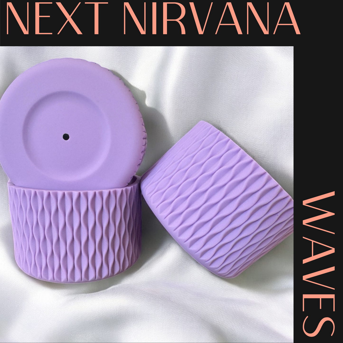 Happy Thoughts | Lavender | WAVES | Silicone Tumbler Boot