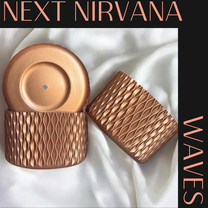 Bronze Magnolia | Waves | Silicone Tumbler Boot