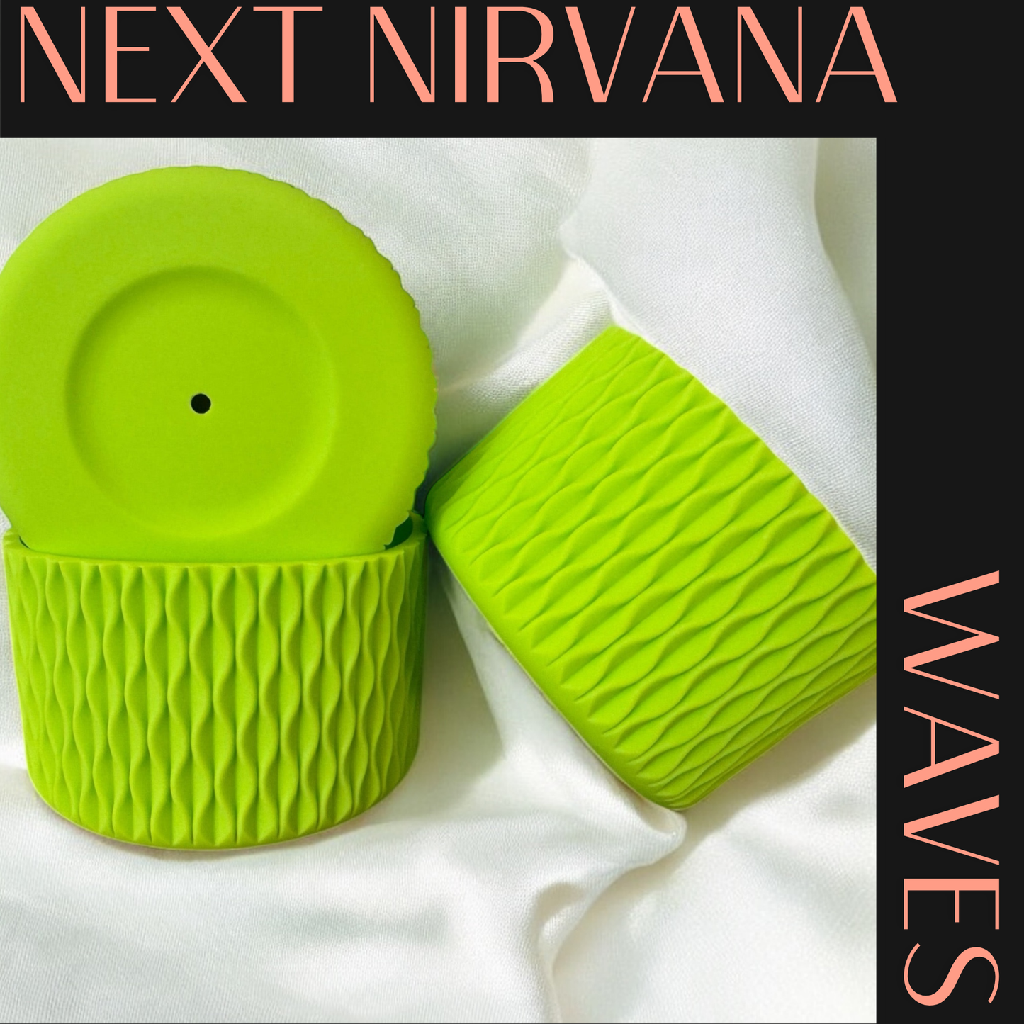 Electric Lime |WAVES| Silicone Tumbler Boot