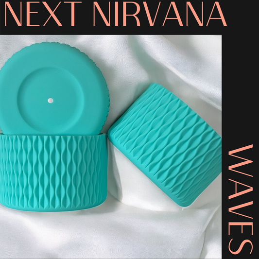 Teal | WAVES | Silicone Tumbler Boot