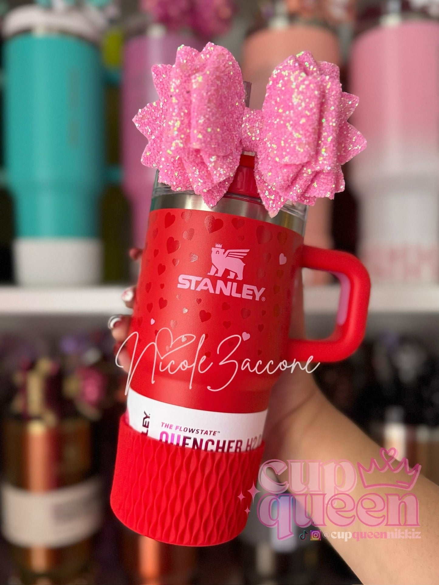 Red Waves | Silicone Tumbler Boot