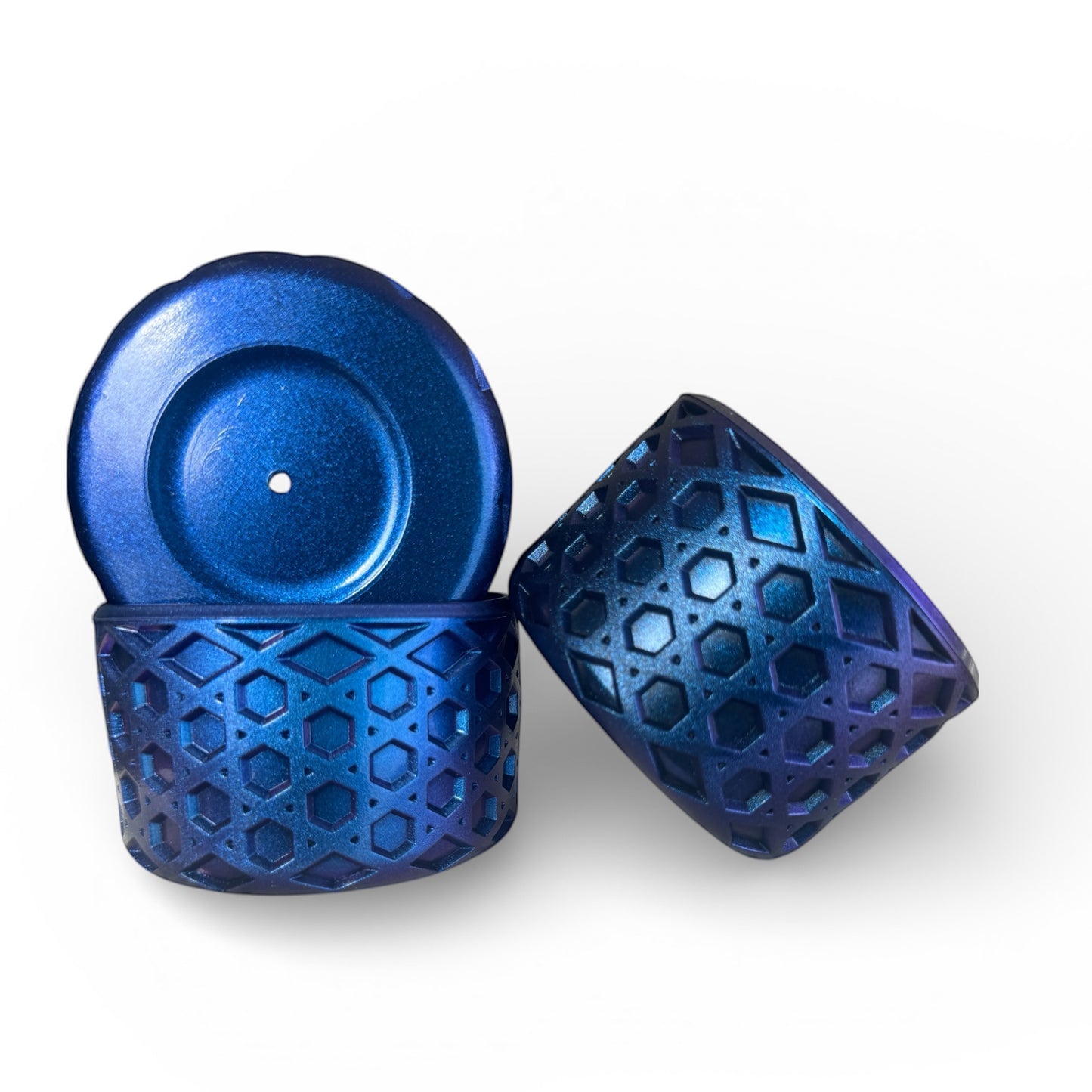 Next Nirvana blue waffle texture silicone tumbler boots for 20-40oz cups with protective non-slip base design