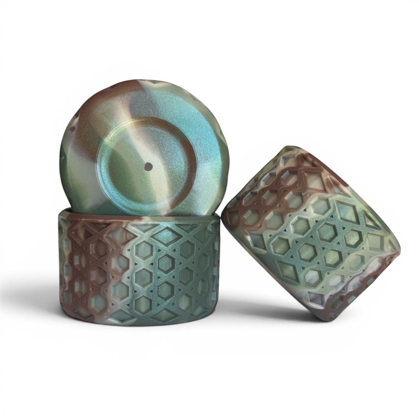 Next Nirvana camo shimmer silicone tumbler boot set with waffle texture for 20-40oz insulated cups