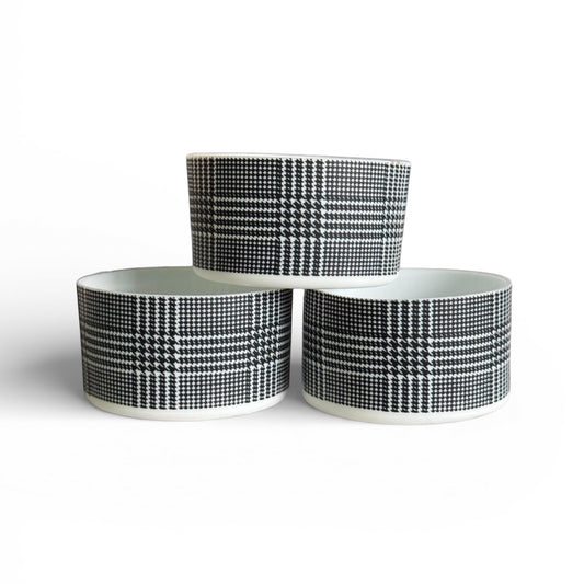 Next Nirvana black and white houndstooth silicone tumbler boot for protective non-slip cup base