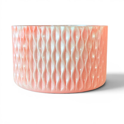 Next Nirvana Peach Bellini silicone tumbler boot with a textured 3D wave pattern for 20oz to 40oz insulated cups.