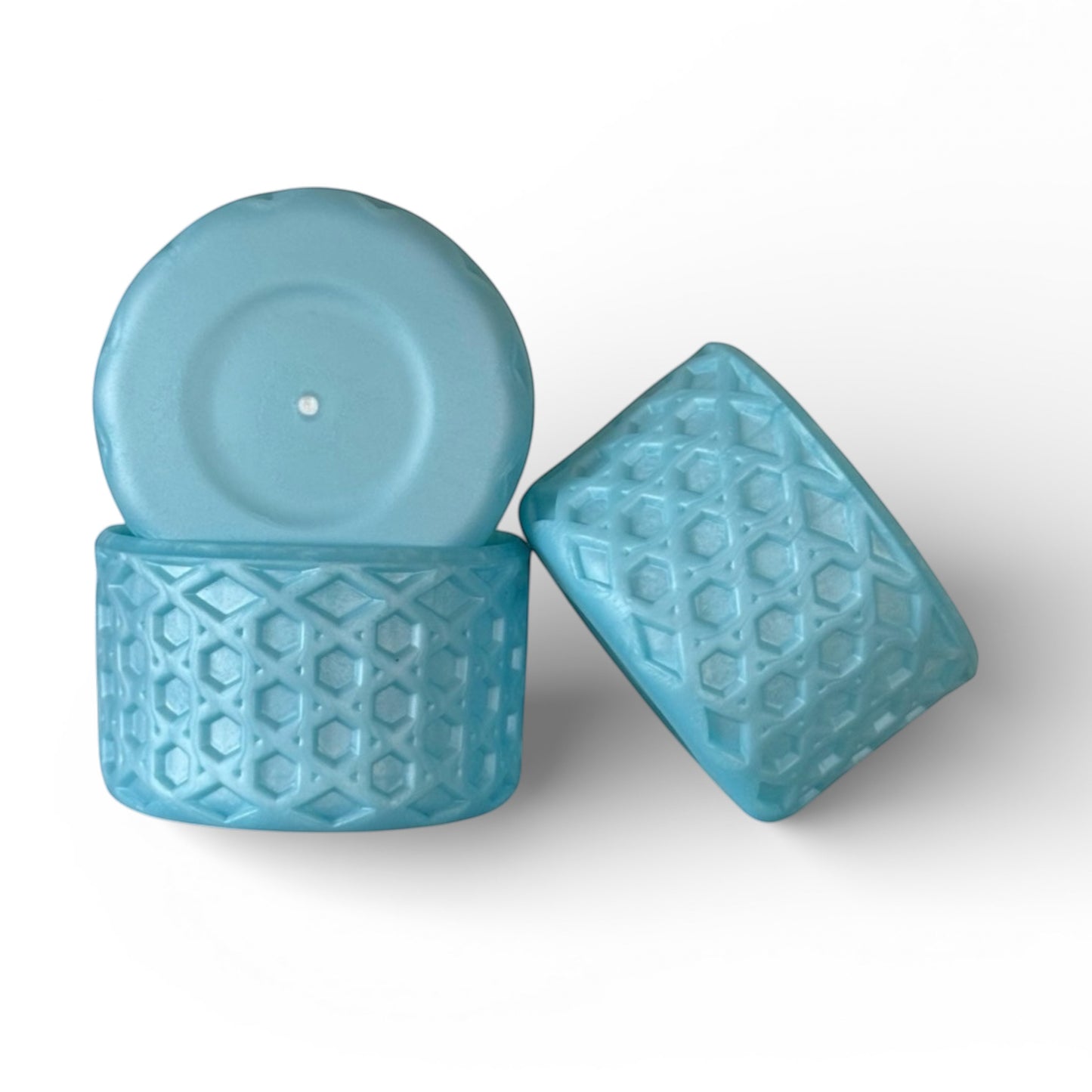 Next Nirvana pearl blue waffle-textured silicone tumbler boot for protective non-slip cup base