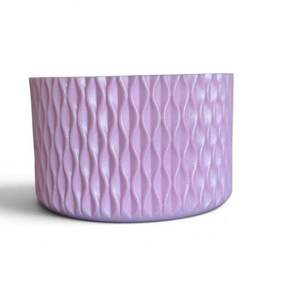 Next Nirvana pink sand shimmer silicone tumbler boot with 3D wave texture for 20-40oz insulated cups