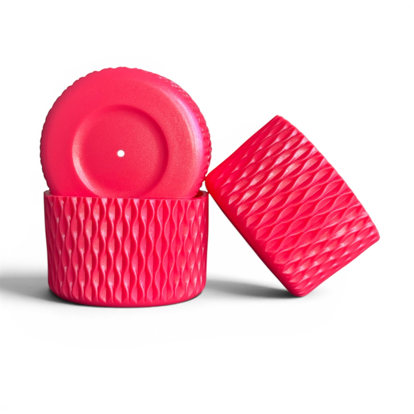 Next Nirvana Slayberry Punch shimmer silicone tumbler boot with a 3D wave texture for 20-40oz drinkware protection.