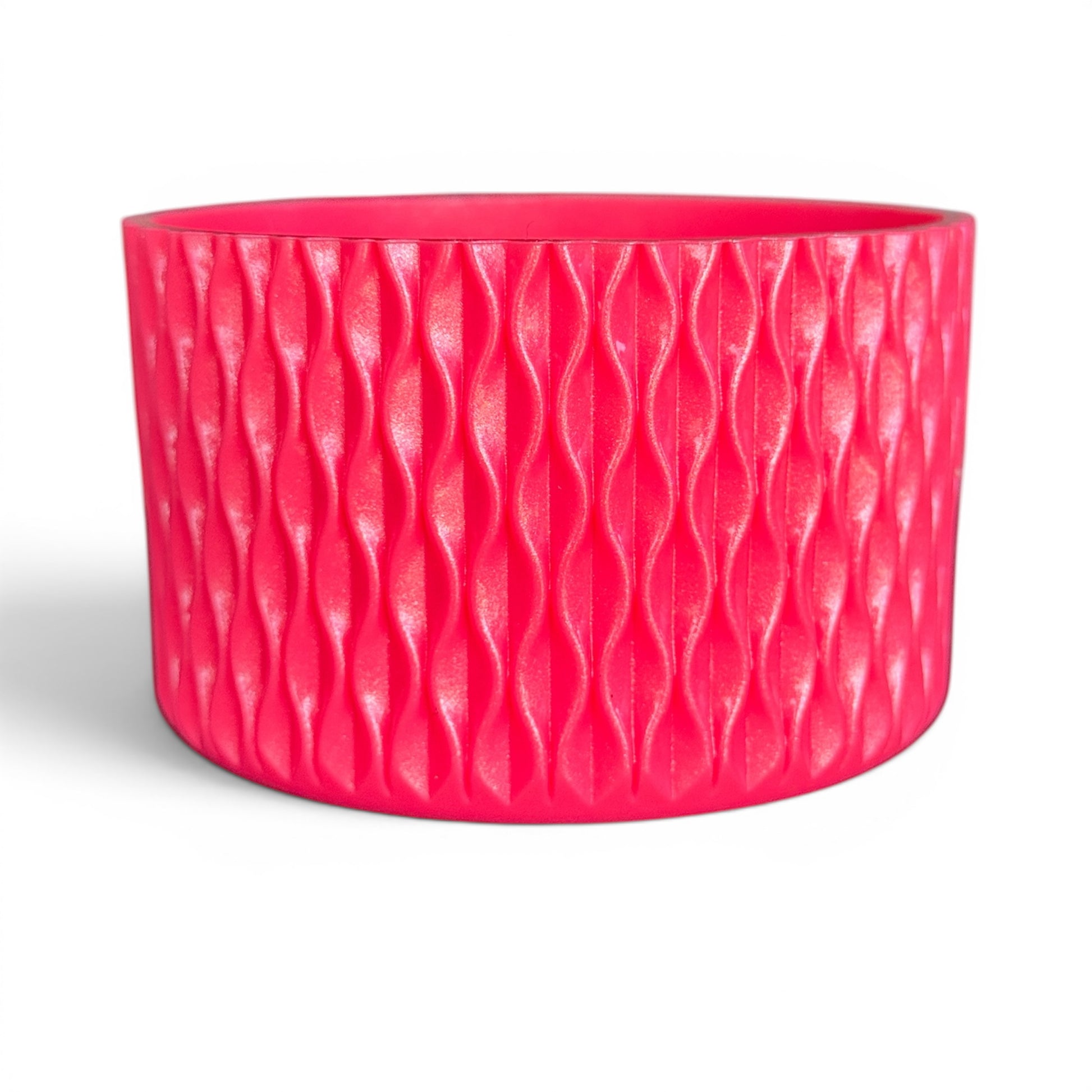 Next Nirvana Slayberry Punch shimmer silicone tumbler boot with a 3D textured wave pattern for 20-40oz cups.