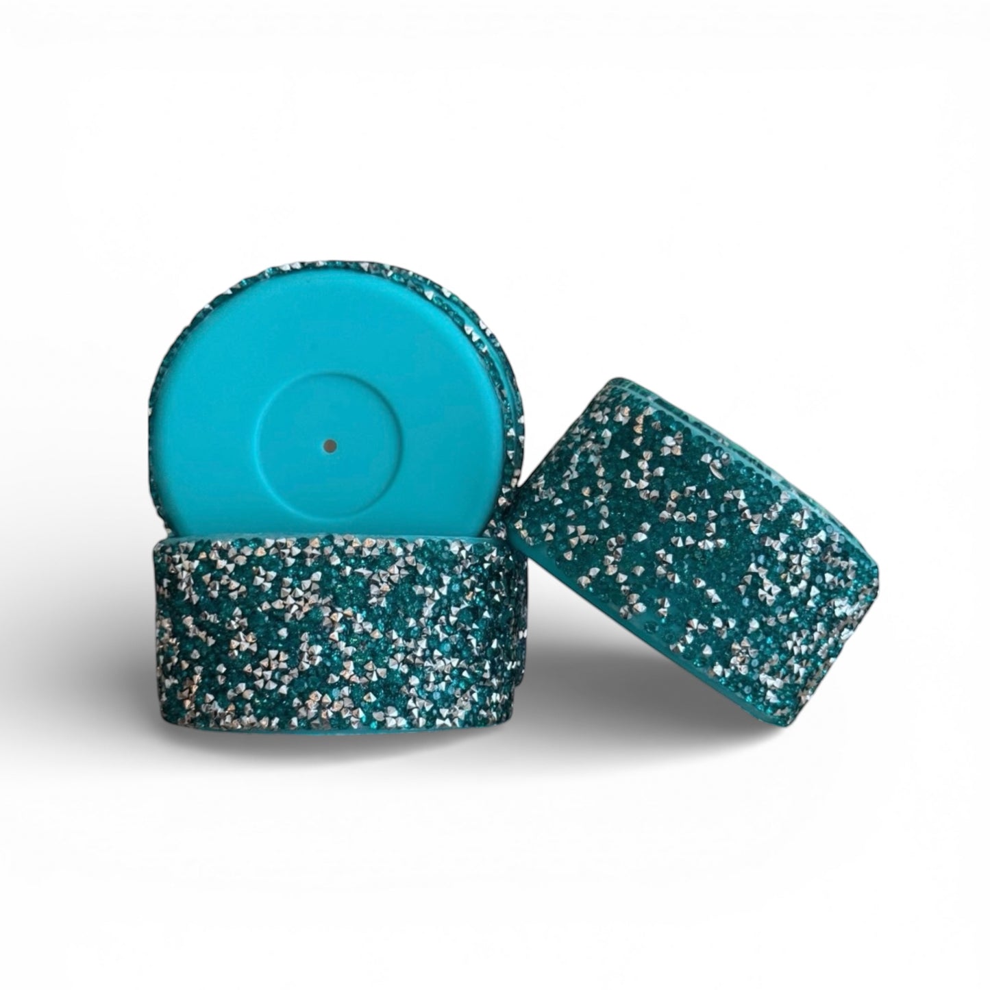 Next Nirvana tourmaline gemstone gumdrop silicone tumbler boot with sparkling glitter texture for 12-40oz cups