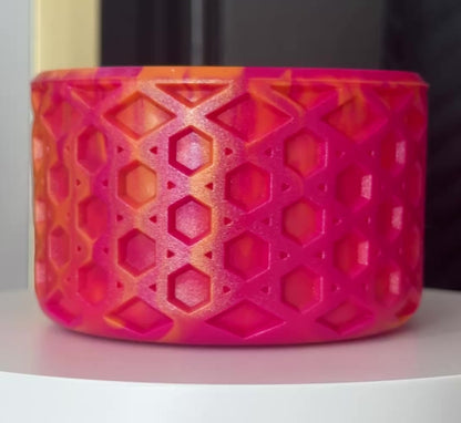 Summer Sunset Mix | Orange & Pink | WAFFLE | Silicone Tumbler Boot
